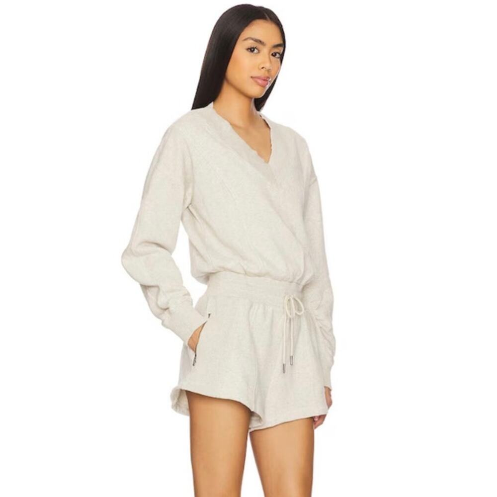 Free People Movement Intercept Romper Heather Gray S